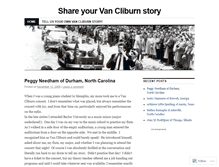 Tablet Screenshot of cliburn50.wordpress.com