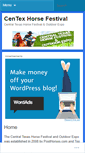 Mobile Screenshot of centexhorsefestival.wordpress.com