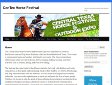 Tablet Screenshot of centexhorsefestival.wordpress.com