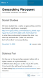 Mobile Screenshot of geocachingwebquest.wordpress.com
