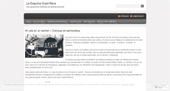 Desktop Screenshot of laesquinaguerrillera.wordpress.com