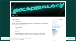Desktop Screenshot of necrobiology.wordpress.com
