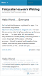 Mobile Screenshot of fairycakeheaven.wordpress.com