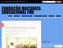 Tablet Screenshot of fundacaomaconicaeducacional.wordpress.com