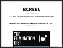 Tablet Screenshot of bcreel.wordpress.com