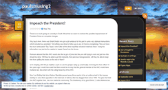 Desktop Screenshot of paulsmusing2.wordpress.com