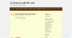 Desktop Screenshot of 8jscience.wordpress.com