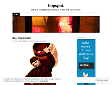 Tablet Screenshot of hopspot.wordpress.com