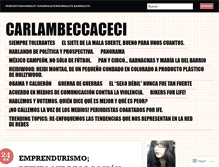 Tablet Screenshot of carlambeccaceci.wordpress.com