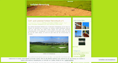 Desktop Screenshot of golfplatzrating.wordpress.com