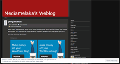 Desktop Screenshot of mediamelaka.wordpress.com