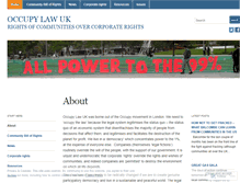 Tablet Screenshot of occupylawuk.wordpress.com