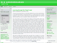 Tablet Screenshot of nkashokbharan.wordpress.com