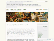 Tablet Screenshot of ourpostcardproject.wordpress.com
