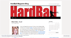 Desktop Screenshot of hardballmagazine.wordpress.com