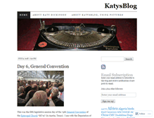 Tablet Screenshot of katysblog.wordpress.com