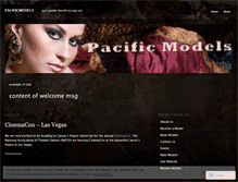 Tablet Screenshot of pacificmodels.wordpress.com