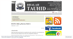 Desktop Screenshot of majalahtauhid.wordpress.com