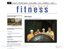 Tablet Screenshot of myfeelgoodfitness.wordpress.com
