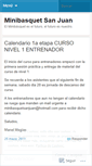 Mobile Screenshot of minibasquetsanjuan.wordpress.com