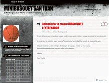 Tablet Screenshot of minibasquetsanjuan.wordpress.com
