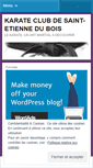 Mobile Screenshot of karatestephanois.wordpress.com