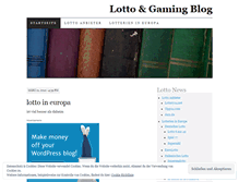 Tablet Screenshot of lottogaming.wordpress.com