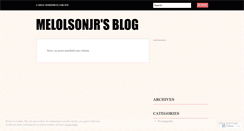 Desktop Screenshot of melolsonjr.wordpress.com