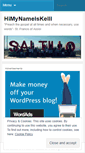 Mobile Screenshot of himynameiskelli.wordpress.com