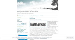 Desktop Screenshot of newssnow.wordpress.com