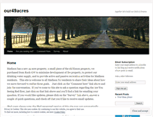 Tablet Screenshot of our49acres.wordpress.com