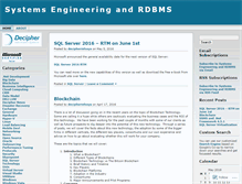 Tablet Screenshot of decipherinfosys.wordpress.com