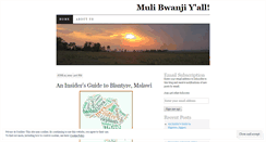 Desktop Screenshot of intomalawi.wordpress.com