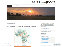 Tablet Screenshot of intomalawi.wordpress.com
