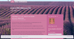 Desktop Screenshot of gigiwellness28.wordpress.com