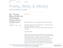 Tablet Screenshot of prettywittyandwrite.wordpress.com