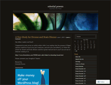 Tablet Screenshot of celestialpowers.wordpress.com