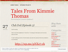 Tablet Screenshot of kimmiethomas.wordpress.com