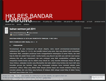 Tablet Screenshot of hkiresortbandarlampung.wordpress.com