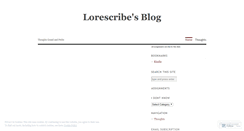 Desktop Screenshot of lorescribe.wordpress.com