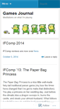 Mobile Screenshot of gamesjournal.wordpress.com