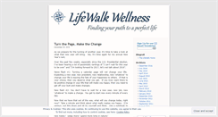 Desktop Screenshot of lifewalkwellness.wordpress.com