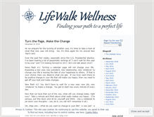 Tablet Screenshot of lifewalkwellness.wordpress.com