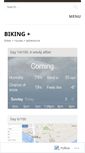 Mobile Screenshot of bikingbabe.wordpress.com