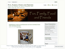 Tablet Screenshot of funfamilyfoodandfriends.wordpress.com