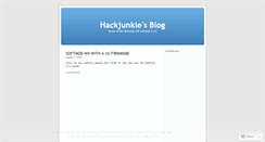 Desktop Screenshot of hackjunkie.wordpress.com