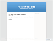 Tablet Screenshot of hackjunkie.wordpress.com