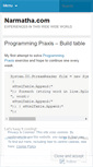 Mobile Screenshot of narmathabala.wordpress.com