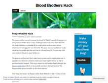 Tablet Screenshot of bloodbrothershack.wordpress.com