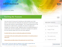 Tablet Screenshot of n00bscience.wordpress.com